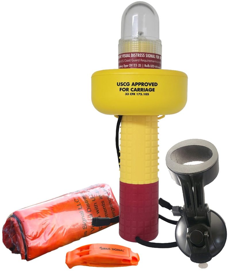 Sirius Signal A-1001 SOS LED Mini Beacon Distress Signal - USCG Approved