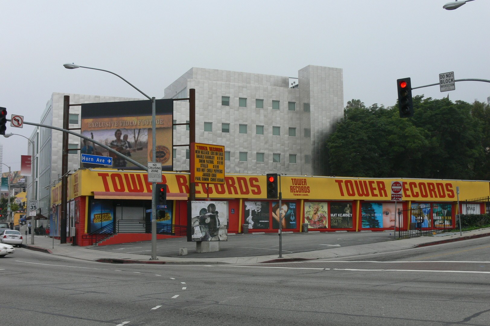 The real Tower Records store at 8801 W. Sunset Blvd., West Hollywood