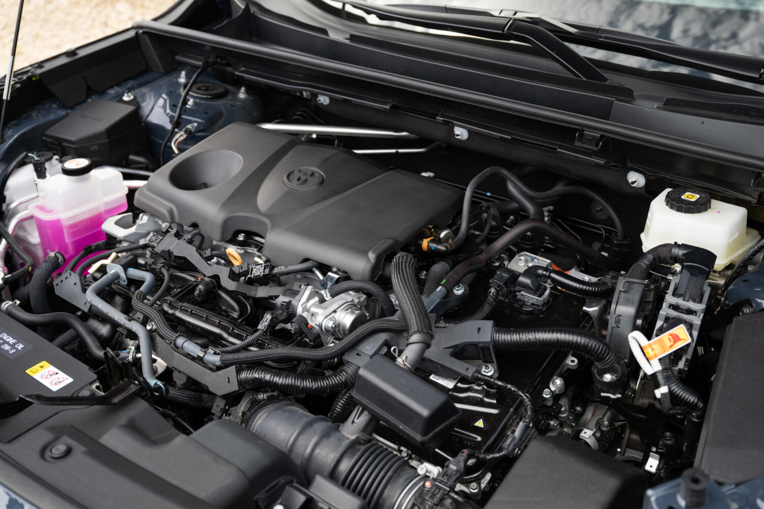 The Toyota RAV4 hybrid powertrain, official Toyota press photography.