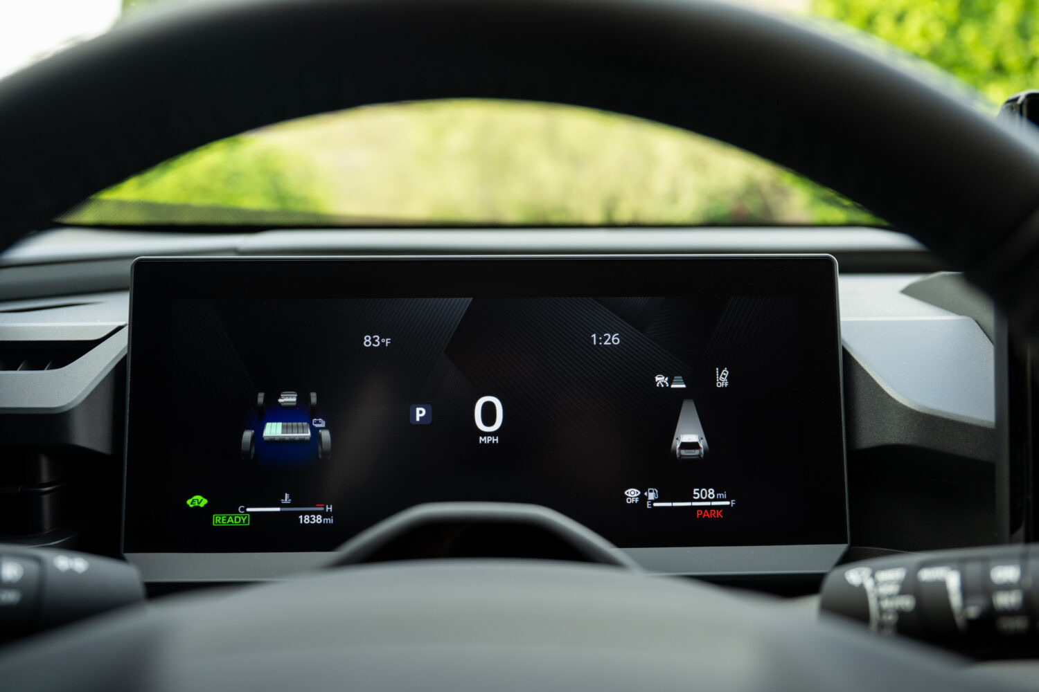 The Toyota RAV4 12.3-inch digital driver's display, official Toyota press photography.