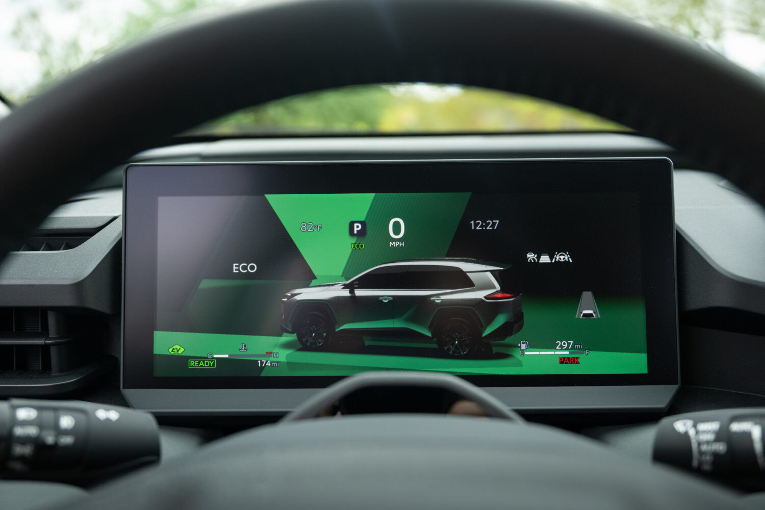 The Toyota RAV4 central touchscreen, official Toyota press photography.