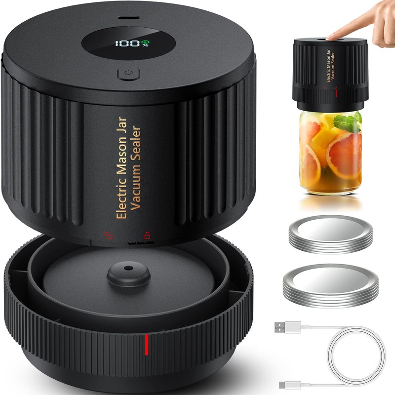 LOVE MOMENT Electric Mason Jar Vacuum Sealer Kit
