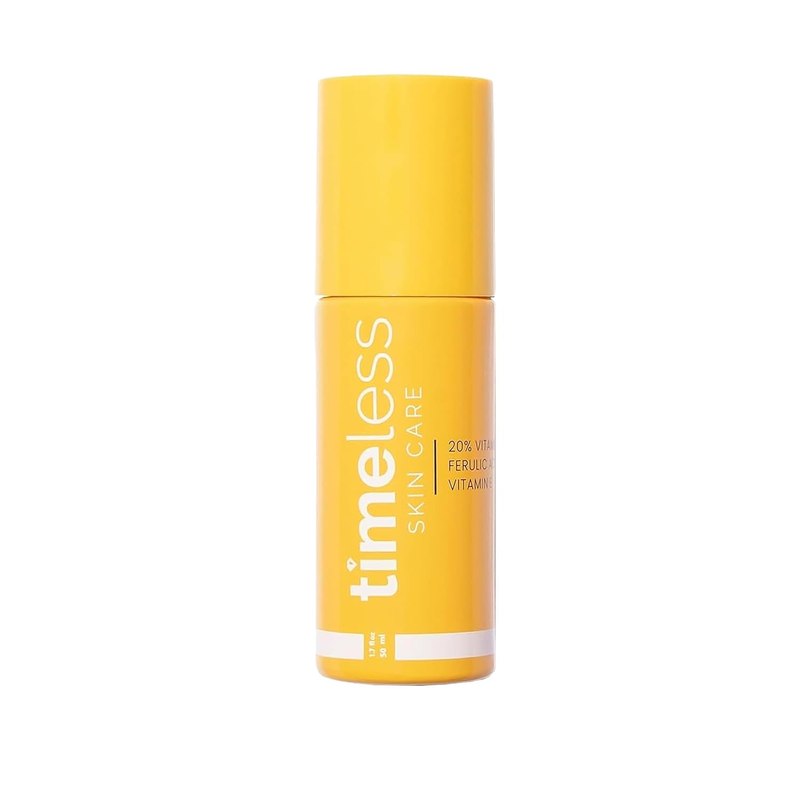 Timeless 20% Vitamin C + E Ferulic Acid Serum, Antioxidant, 1.7 fl oz | Vitamin C Serum for Even Skin Tone and Collagen Support, Antioxidant-Rich Advanced Skincare Formula, Lightweight