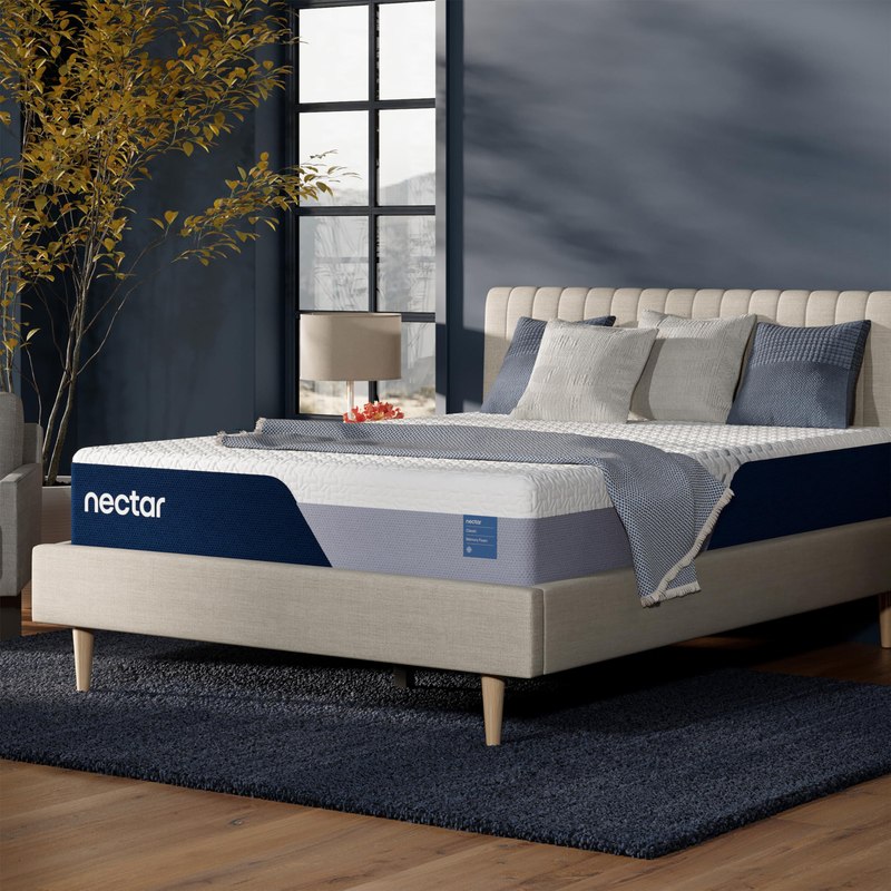 Nectar 12” Memory Foam Mattress, Queen, Medium Firm, 1-Year Trial