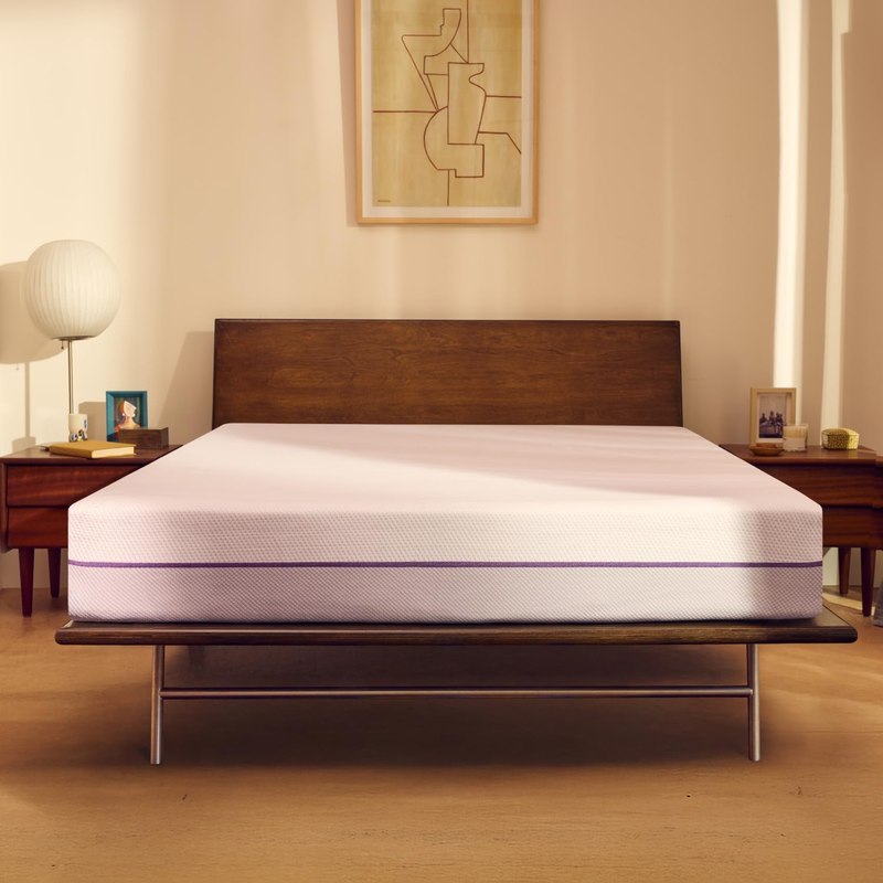 Purple Original The Mattress – Queen, 9.25" GelFlex Grid, Better Than Memory Foam, Pressure Relief, Temperature Neutral, Breathable, Motion Isolation, Made in USA