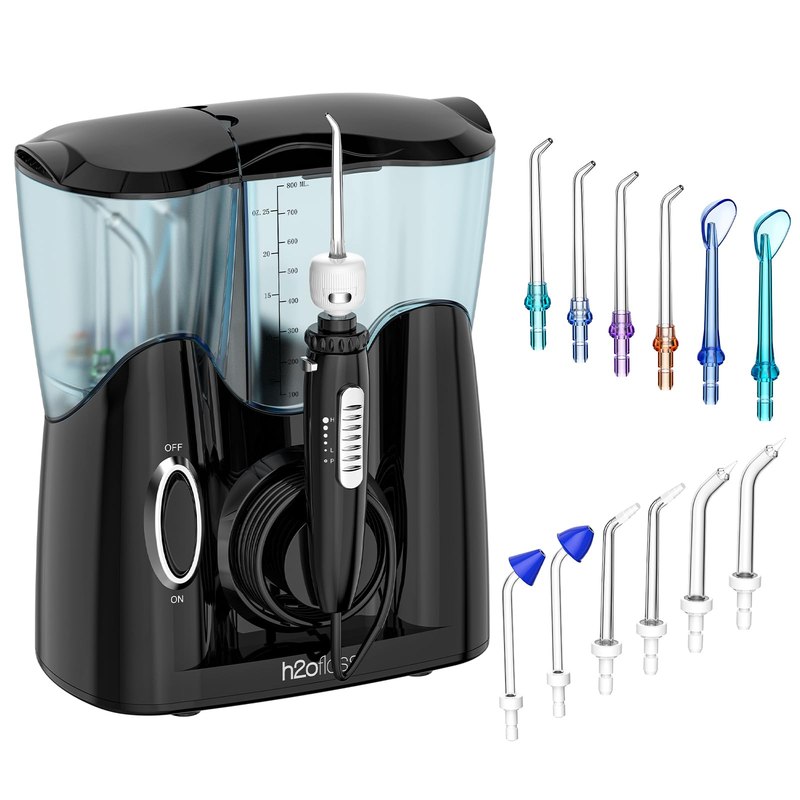 H2ofloss Countertop Water Flosser for Teeth, for Daily Family Oral Care