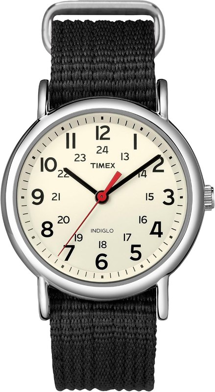 Timex Weekender 38mm Unisex Analog Watch | INDIGLO Backlight | Adjustable Durable Nylon Fabric Slip Through Strap | 24 Hour Time