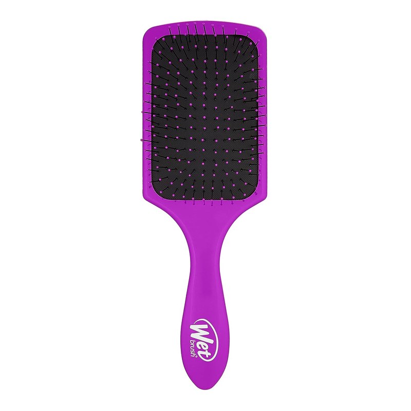 Wet Brush Paddle Detangler Hair Brush, Purple, Ultra-Soft IntelliFlex Bristles with AquaVent Design, Great For Treatment & Mask Application, Women, Men, Wet, Dry and Damaged Hair