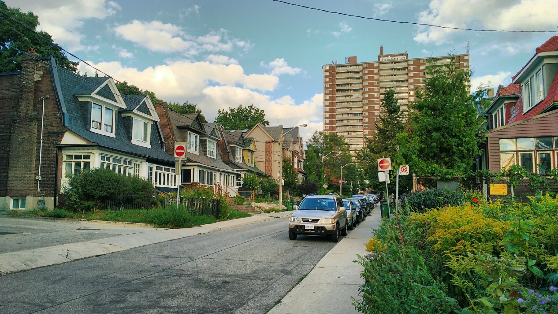 A real, quiet residential street in Toronto