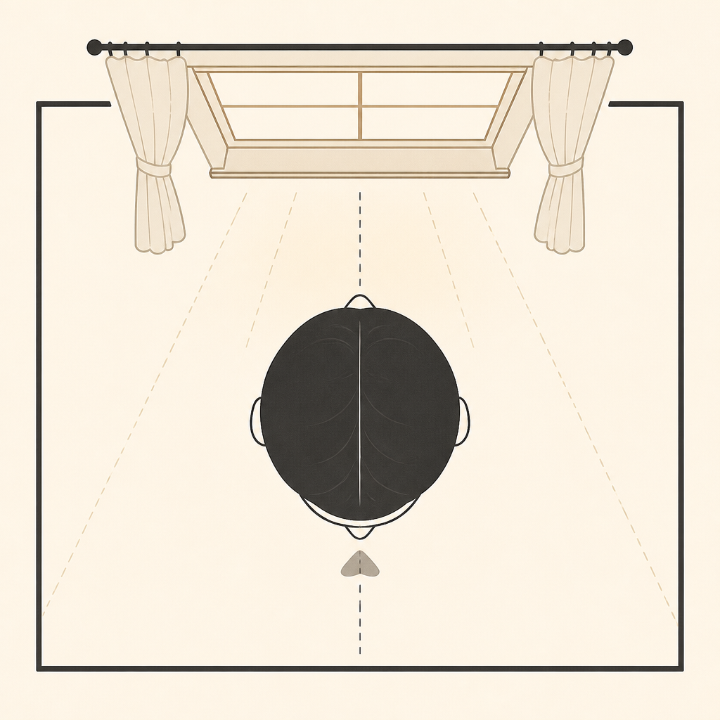 Diagram illustrating the butterfly lighting pattern.