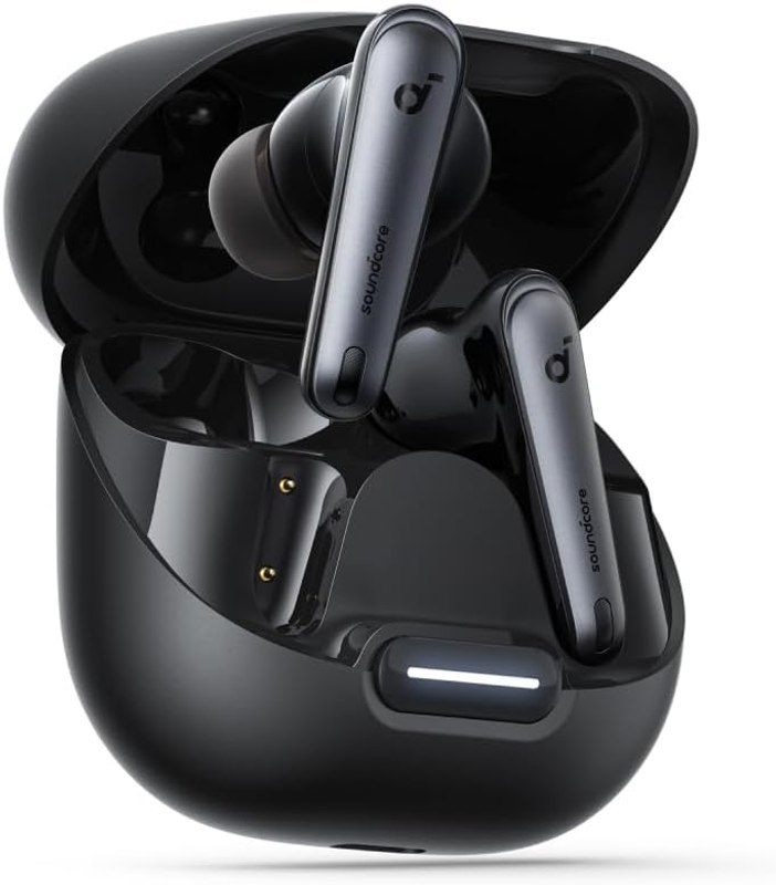 Soundcore by Anker Liberty 4 NC Wireless Earbuds | 98.5% Noise Reduction, Adaptive Noise Cancelling to Environment, Hi-Res Sound, 50H Battery, Wireless Charging, Bluetooth 5.3