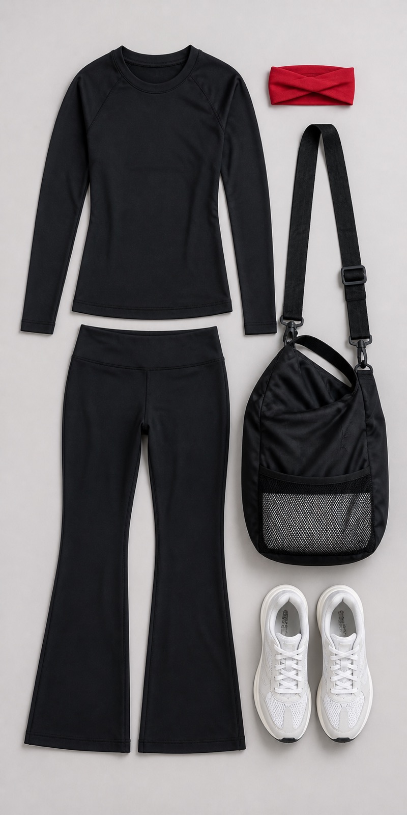 Outfit with Black Pilates Set curated by @dopasnap