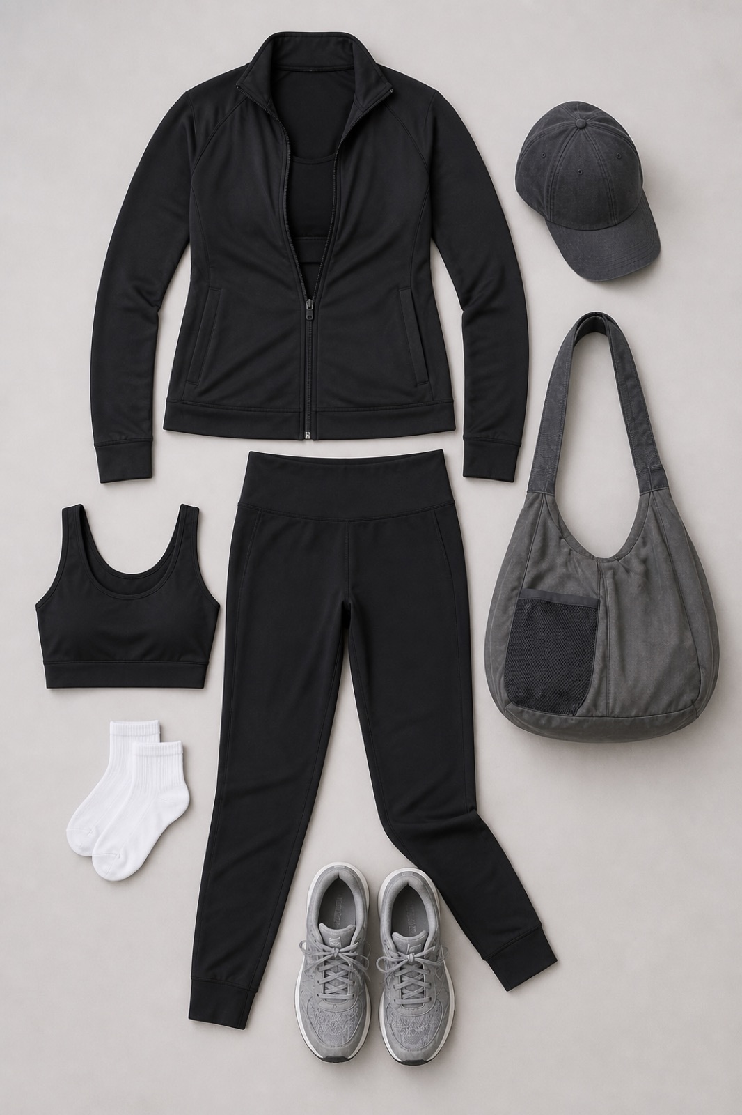 Outfit with Black Track Set curated by @dopasnap