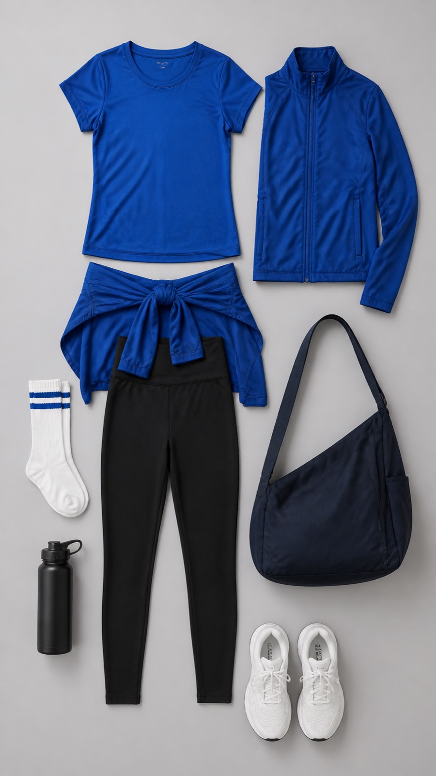 Outfit with Cobalt Running Set curated by @dopasnap