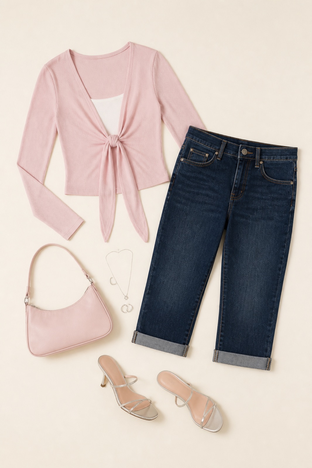 Outfit with Denim Pink Y2K Capri curated by @dopasnap
