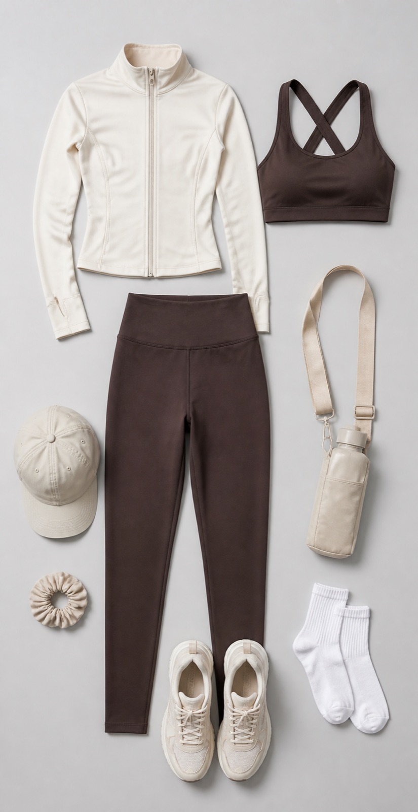 Outfit with Espresso Activewear Set curated by @dopasnap