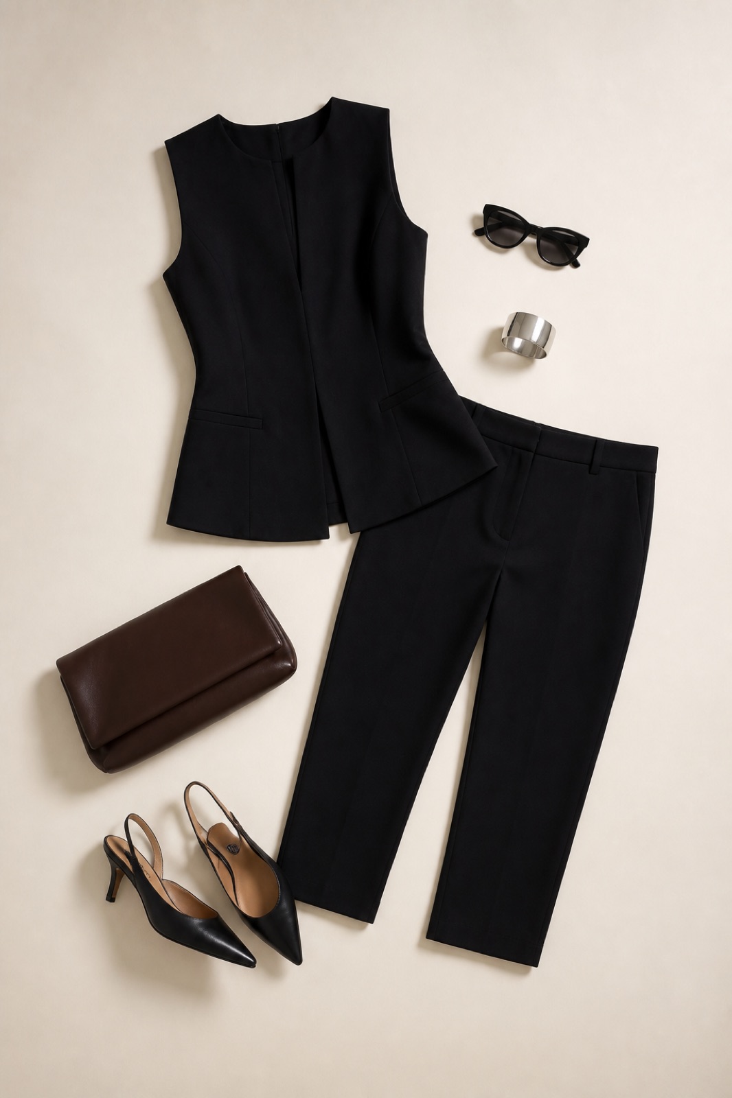 Outfit with Gallery Black Capri curated by @dopasnap