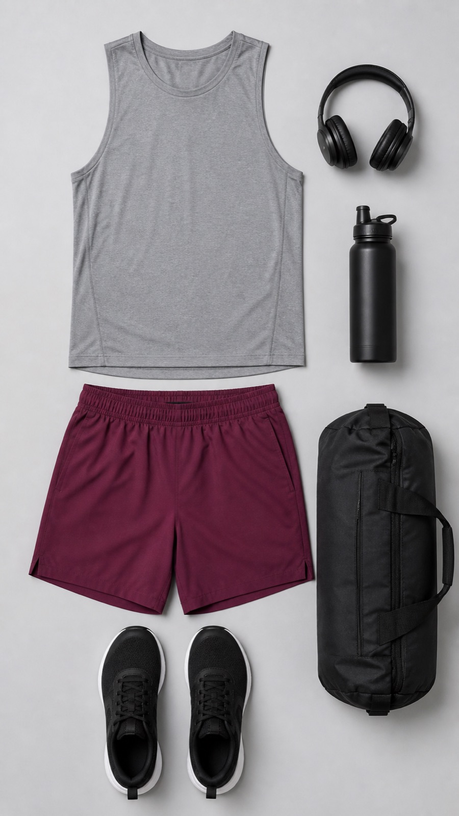 Outfit with Grey Workout Set curated by @dopasnap