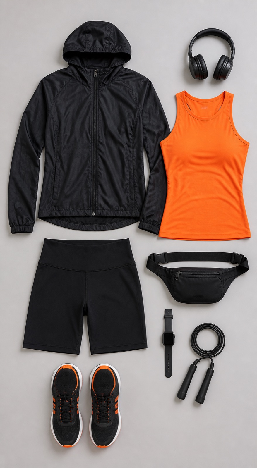 Outfit with Orange Running Set curated by @dopasnap