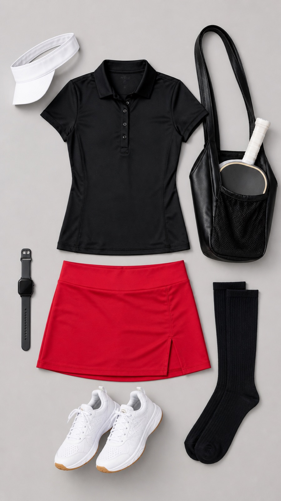 Outfit with Red Pickleball Dress curated by @dopasnap