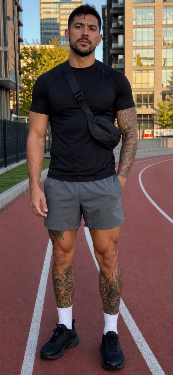 Outfit with Black Track Set curated by @dopasnap