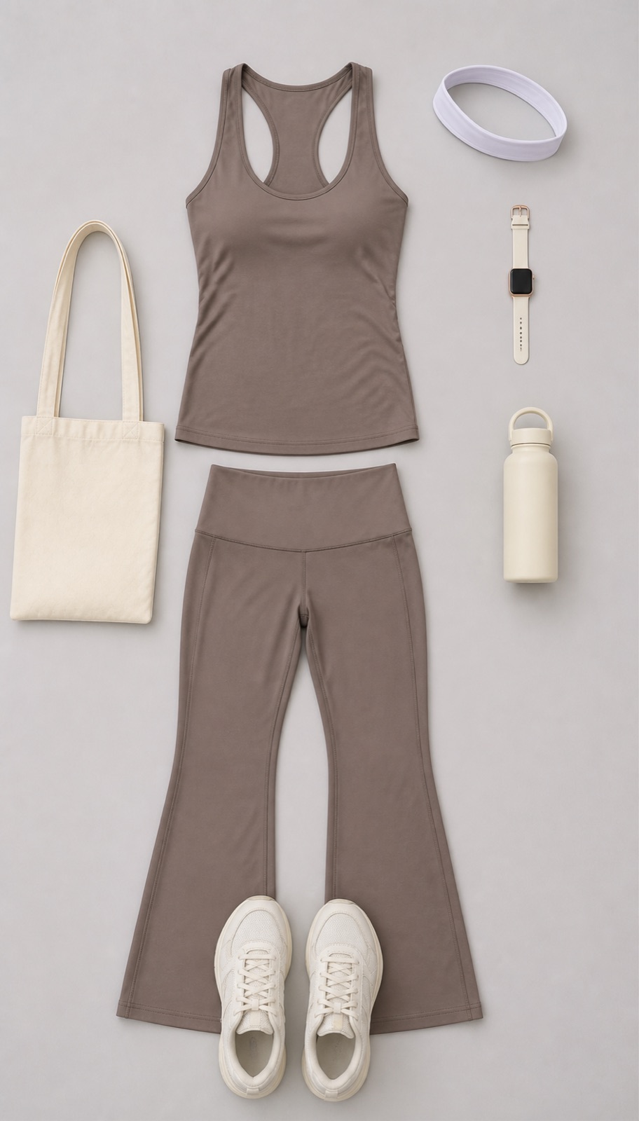 Outfit with Taupe Tennis Dress curated by @dopasnap