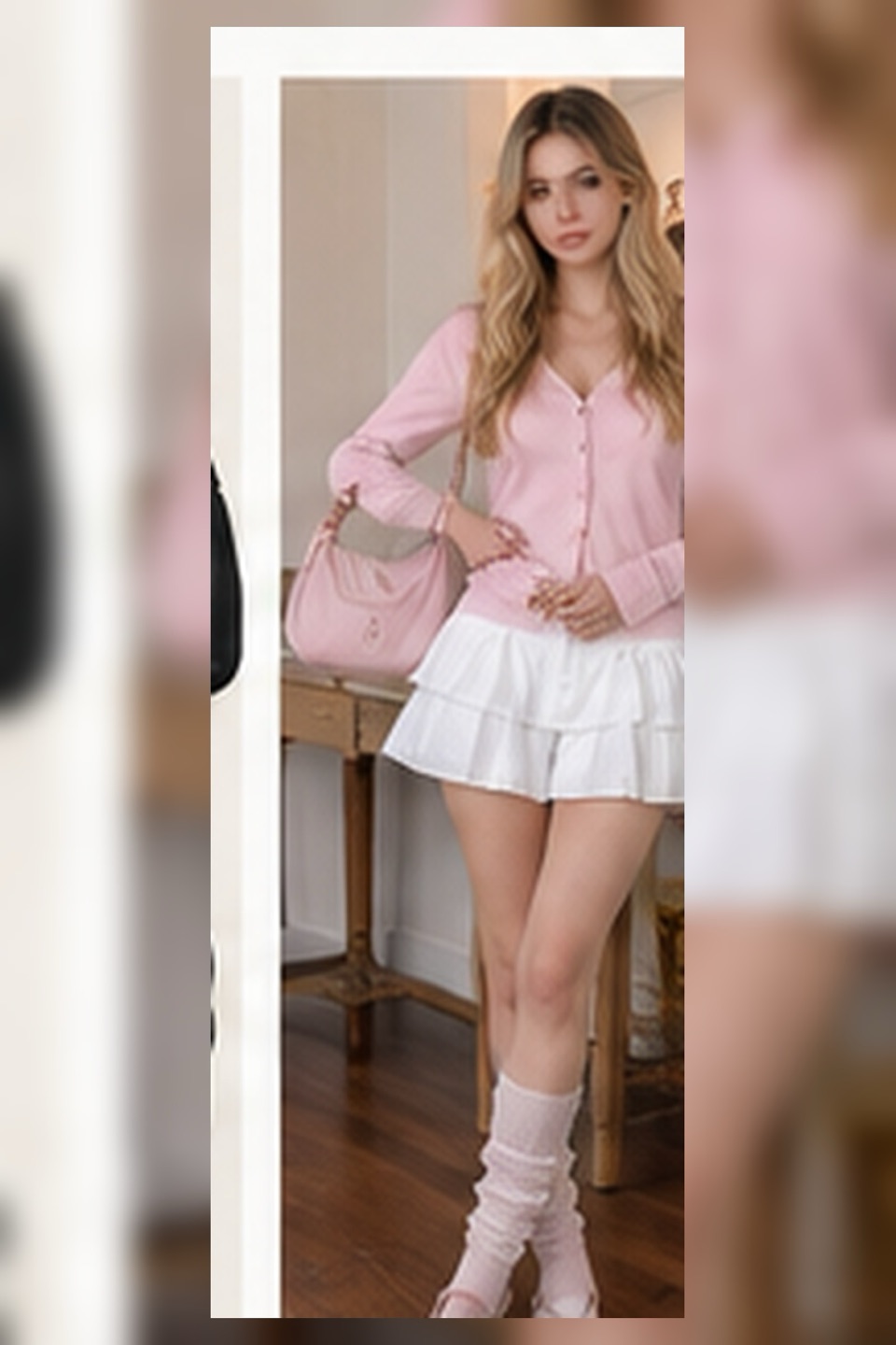 Outfit with Navy sweatshirt, White athletic shorts, Navy baseball cap curated by @dopasnap