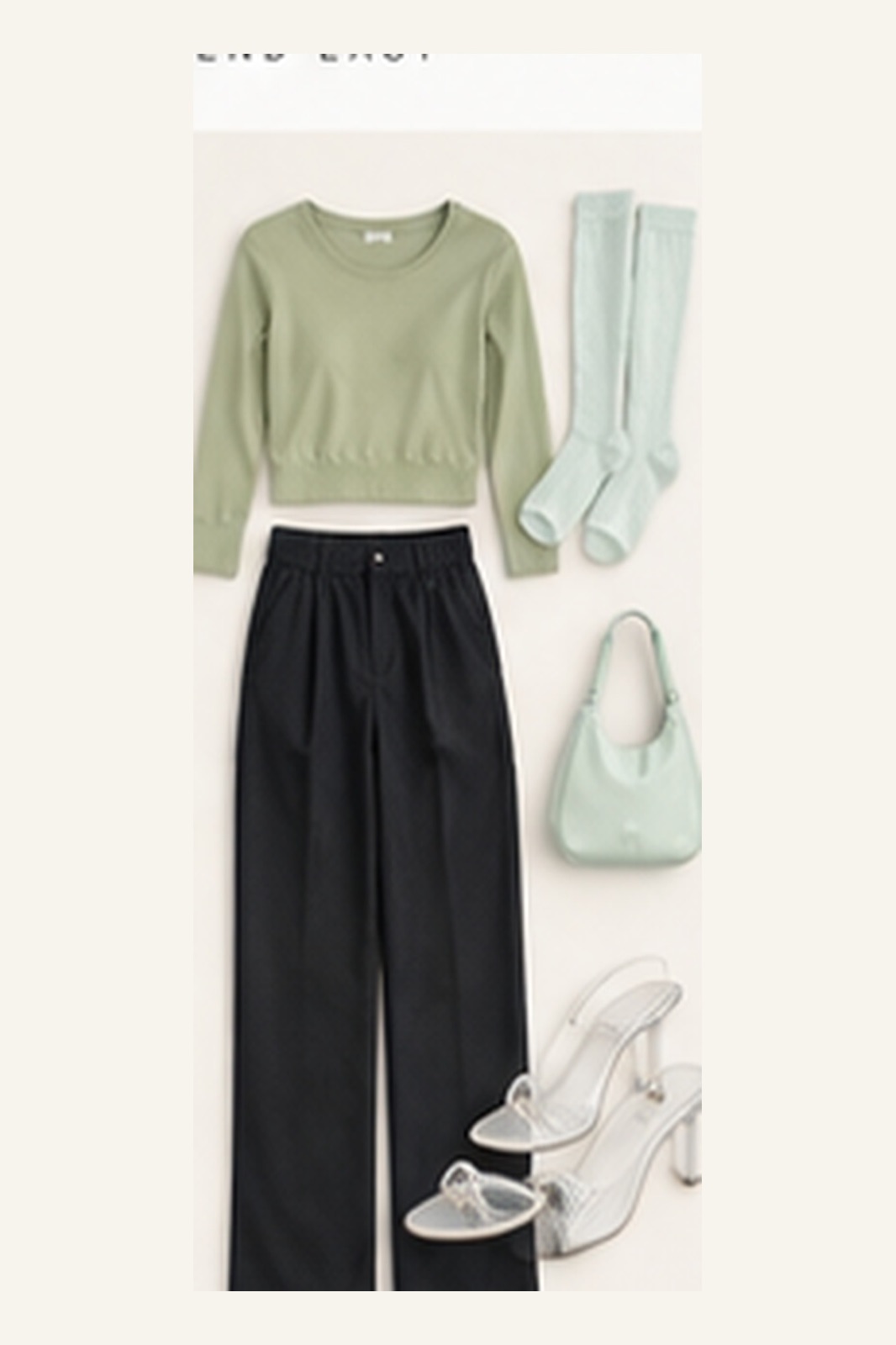 Outfit with Light-blue button-down shirt, Gray pleated mini skirt, Stirrup Open-Toe Socks curated by @dopasnap