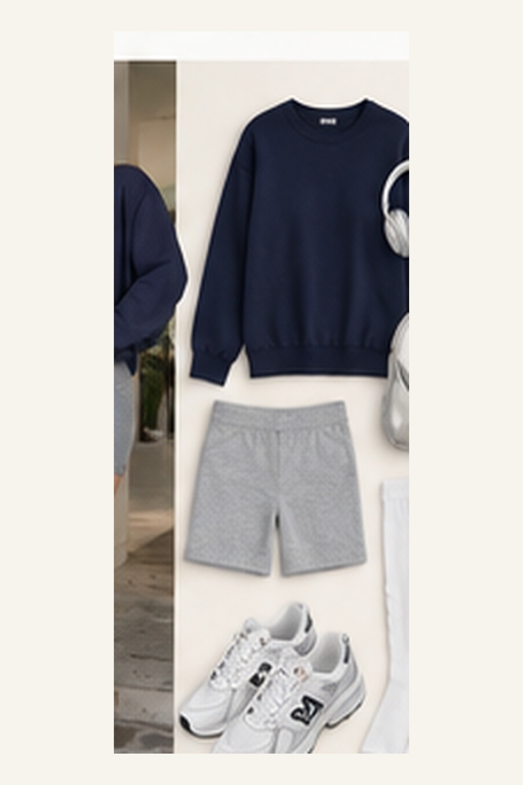Outfit with Black fitted tank, Black tailored shorts, Ribbed Open-Toe Socks curated by @dopasnap