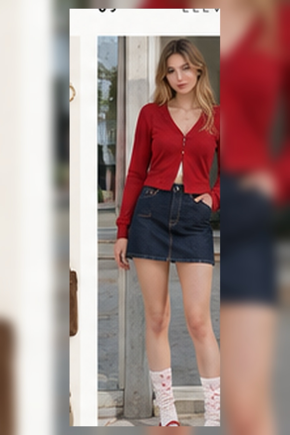 Outfit with Gray cardigan, Black tailored shorts, Open-Toe Socks curated by @dopasnap
