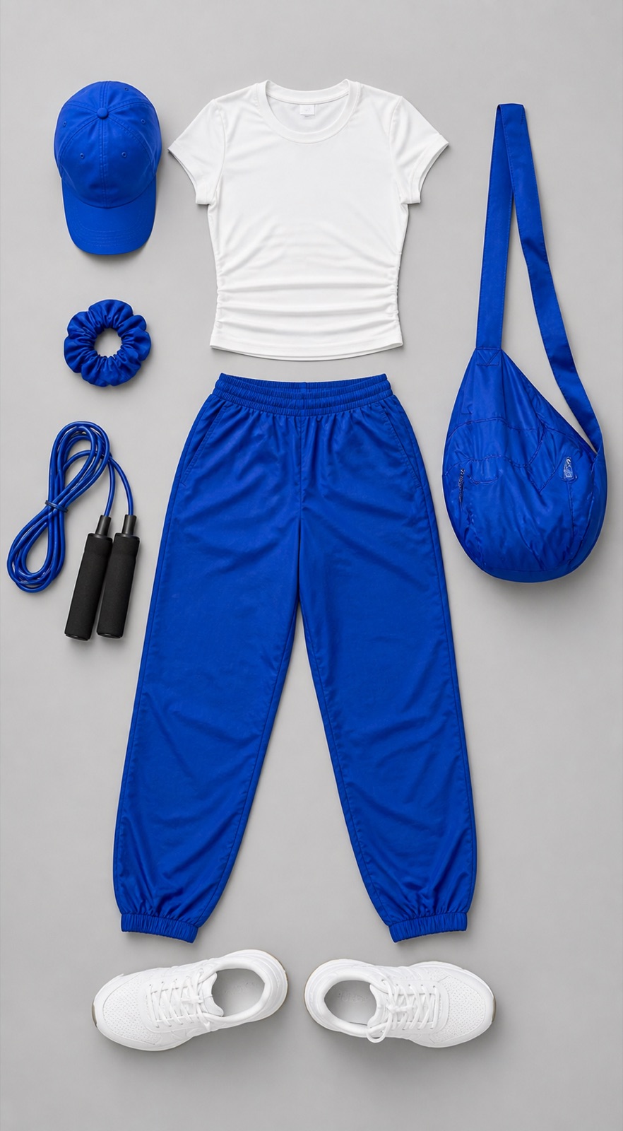 Outfit with White Workout Set curated by @dopasnap