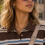 Striped Polo Tee