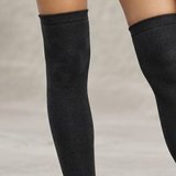 Striped Thigh-High Socks