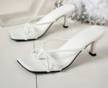 White Mule Heels