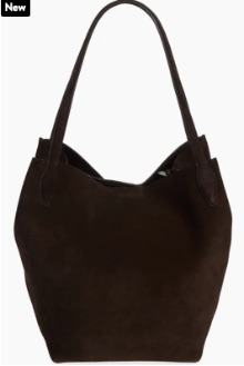 Black Suede Shoulder Bag