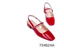 Red Mary Jane Flats