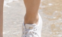 White Canvas Low-Top Sneakers