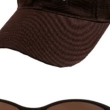 Dark brown ca embroidered baseball cap