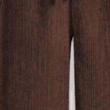 Brown ribbed wide-leg drawstring pants