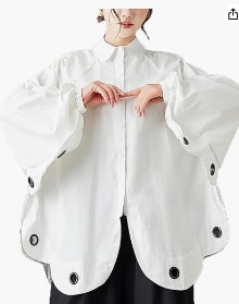 White Oversized Shirt Jacket