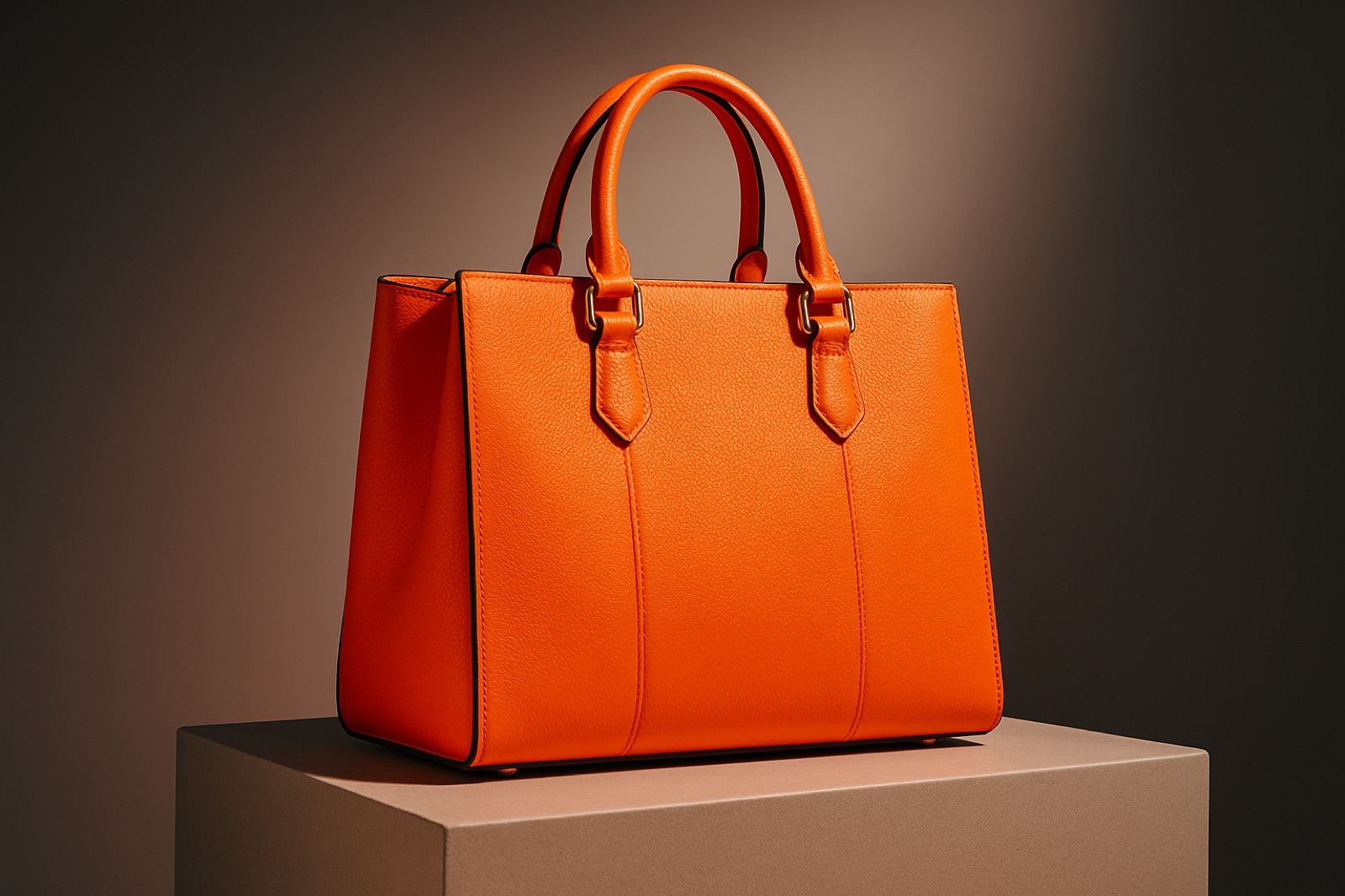 Orange Hermès leather handbag photographed for Pexels
